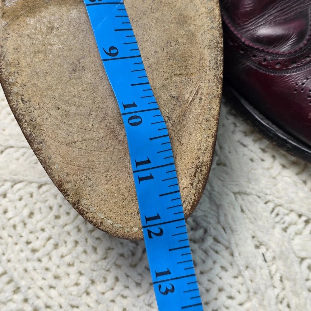 VTG Florsheim‎ Royal Imperial Burgundy Leather Wingtip Oxford Dress Shoes Mens 9